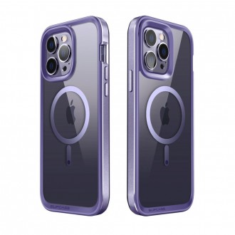 Skaidrus/purpurinis dviejų dalių dėklas "SUPCASE UB EDGE MAG MAGSAFE" telefonui iPhone 14 Pro Max 