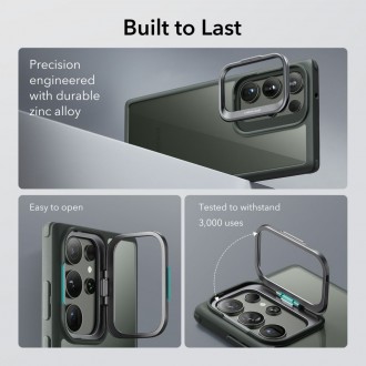 Skaidrus su žaliomis detalėmis dėklas/stovas "Esr Classic Kickstand" telefonui Galaxy S23 Ultra