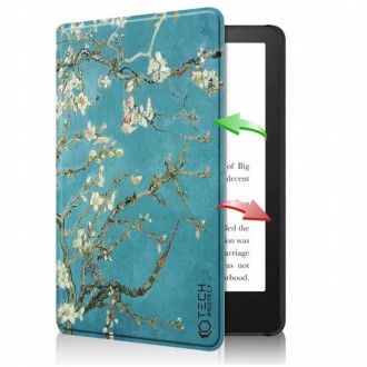 Atverčiamas dėklas ''Tech-Protect Smartcase Sakura'' planšetei Kindle Paperwhite V / 5 / Signature Edition 