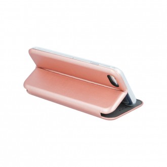 Rožinis-auksinis atverčiamas dėklas "Book Elegance" telefonui Apple iPhone 13 Pro
