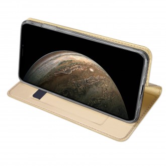 Aukso spalvos atverčiamas dėklas "Dux Ducis Skin Pro" telefonui Samsung Galaxy A34 5G