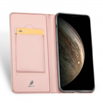 Rožinis-Auksinis atverčiamas dėklas Dux Ducis Skin Pro telefonui Samsung A13 5G