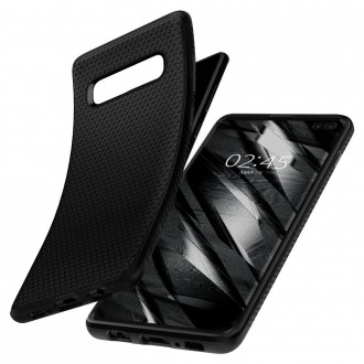 Juodas dėklas "Spigen Liquid Air" telefonui Samsung Galaxy S10 Plus 