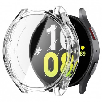 Itin tvirtas skaidrus dėklas "Spigen Ultra Hybrid" laikrodžiui Samsung Galaxy Watch 6 (44 MM)