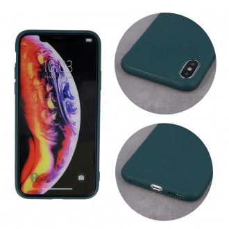 Dėklas Rubber TPU Xiaomi Redmi 9T tamsiai žalias