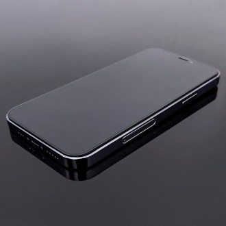 LCD apsauginis stikliukas Wozinsky 5D pritaikytas dėklui Apple Phone 13 / 13 Pro / 14 juodais krašteliais