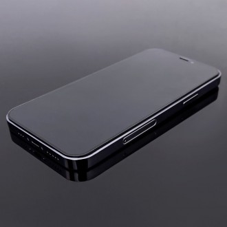 LCD apsauginis stikliukas Wozinsky 5D pritaikytas dėklui iPhone 14 Pro Max juodais krašteliais