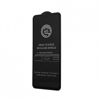 Tvirtas grūdintas stiklas juodais kraštais "6D" telefonui Samsung Galaxy A14 4G / A14 5G