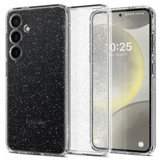 Skaidrus dėklas su blizgučiais "Spigen Liquid Crystal Glitter" telefonui Samsung Galaxy S24 