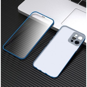 Itin plonas ir lengvas dviejų dalių dėklas "360 TPU" Apple iPhone 12 mėlynas