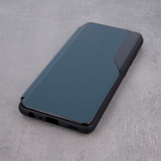 Tamsiai žalias atverčiamas dėklas ''Smart View TPU" telefonui Samsung A12