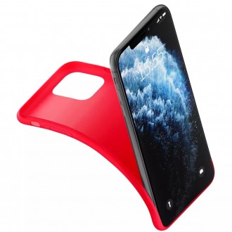 Raudonas dėklas "3mk Matt Case" telefonui Apple iPhone 14 Pro