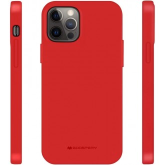 Raudonas silikoninis dėklas "Mercury Soft Jelly" telefonui iPhone 15