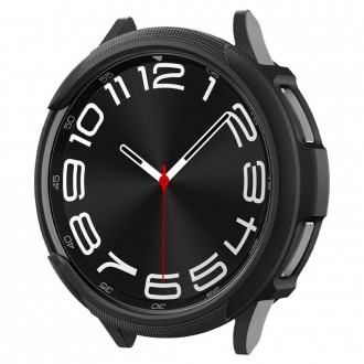 Itin tvirtas juodas dėklas "Spigen Ultra Hybrid" laikrodžiui Samsung Galaxy Watch 6 Classic (43 MM)