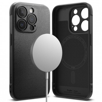 Juodas dėklas "Ringke Onyx Magnetic Magsafe" telefonui iPhone 15 Pro