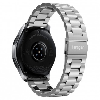 Sidabro spalvos apyrankė Spigen "Modern Fit Band" laikrodžiui Samsung Galaxy Watch 46MM 
