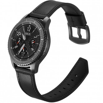 Juoda apyrankė Tech-Protect "Herms" laikrodžiui Samsung Galaxy Watch 3 (45MM) 