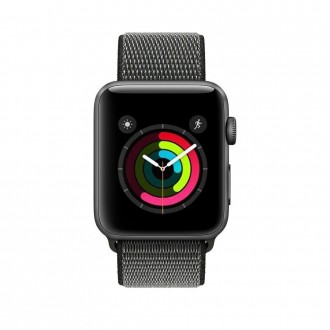 Tamsiai pilka apyrankė Tech-Protect "Nylon" laikrodžiui Apple Watch 4 / 5 / 6 / 7 / 8 / 9 / SE / ULTRA 1 / 2 (42 / 44 / 45 / 49 MM)