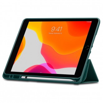 Tamsiai žalios spalvos dėklas iPad 10.2 2019 / 2020 / 2021  ''SPIGEN URBAN FIT''