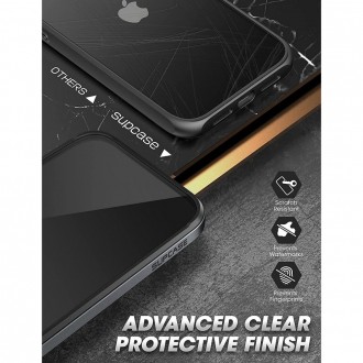 Skaidrus dėklas tvirtu juodu rėmu "SUPCASE UB EDGE" telefonui iPhone 13 