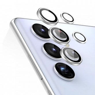 Apsauginis grūdintas stiklas telefono Samsung Galaxy S22 Ultra kamerai apsaugoti "ESR CAMERA LENS" 