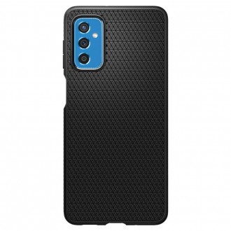 Juodas originalios tekstūros dėklas "Spigen Liquid Air" telefonui Galaxy M52 5G
