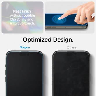 Skaidrus dėklas + ekrano apsauga "Spigen Crystal Pack" telefonui iPhone 14 Pro 