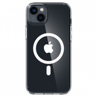 Skaidrus naujos kartos dėklas "Spigen Ultra Hybrid Magsafe" telefonui iPhone 14 