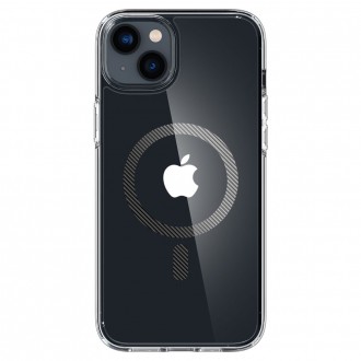 Skaidrus naujos kartos dėklas "Spigen Ultra Hybrid Mag Magsafe" telefonui iPhone 14 Plus
