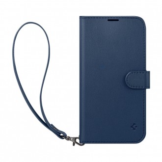 Mėlynas atverčiamas dėklas "Spigen Wallet S" telefonui iPhone 14 