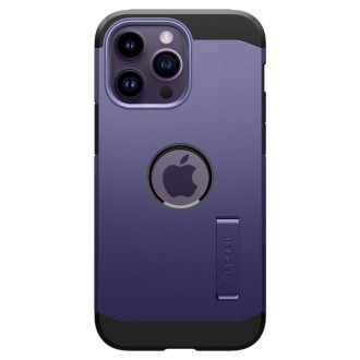 Purpurinis dviejų sluoksniu dėklas/stovas "Spigen Tough Armor Mag Magsafe" iPhone 14 Pro Max