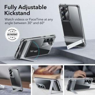 Tvirtas, skaidrus dėklas / stovas "ESR Air Shield Boost" telefonui Galaxy S23 Plus