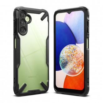 Juodais tvirtais kraštais dėklas "Ringke Fusion X" telefonui Galaxy A14 4G / 5G