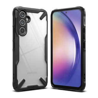 Juodais tvirtais kraštais dėklas "Ringke Fusion X" telefonui Samsung Galaxy A54 5G