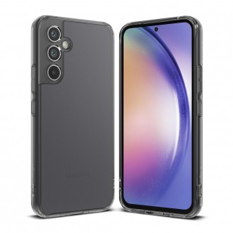 Dūmų spalvos, pusiau skaidrus tvirtas dėklas "Ringke Fusion Smoke Black" telefonui Galaxy A54 5G