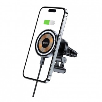 Automobilinis telefono laikiklis "Tech-Protect MM15W-V5 Magnetic Magsafe Vent Car Mount Wireless Charger 15W"