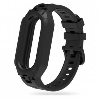 Juoda apyrankė "Tech-Protect Armour" laikrodžiui Xiaomi Smart Band 8 / 8 NFC