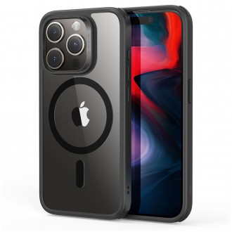 Skaidrus dėklas juodais kraštais "Esr Ch Halolock Magsafe" telefonui iPhone 15 Pro Max
