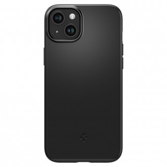 Juodas dėklas "Spigen Thin Fit" telefonui iPhone 15 Plus