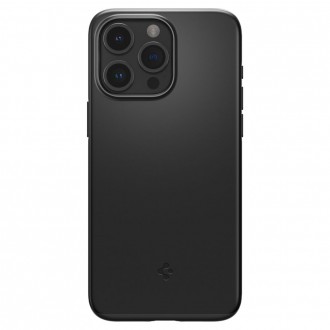 Juodas dėklas "Spigen Thin Fit" telefonui iPhone 15 Pro Max