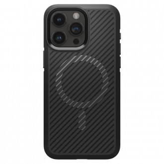 Originalios matinės tekstūros dėklas "Spigen Core Armor Mag Magsafe" telefonui iPhone 15 Pro Max