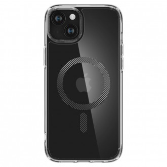Itin tvirtas skaidrus dėklas su anglies pluošto detalėmis "Spigen Ultra Hybrid Mag Magsafe" telefonui iPhone 15