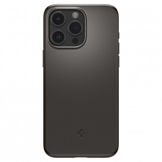 Tamsiai pilkas dėklas "Spigen Thin Fit" telefonui iPhone 15 Pro Max