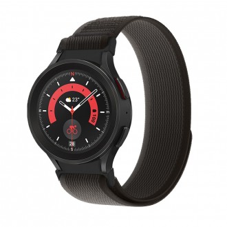 Juoda apyrankė "Tech-Protect Nylon" laikrodžiui Samsung Galaxy Watch 4 / 5 / 5 Pro / 6 