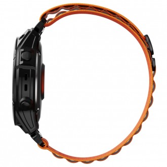 Oranžinė apyrankė "Tech-Protect Nylon Pro" laikrodžiui Garmin Fenix 3 / 5X / 3HR / 5X PLUS / 6X / 6X PRO / 7X