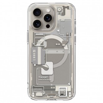 Išskirtinio dizaino dėklas "Spigen Ultra Hybrid Mag Magsafe Zero One" telefonui iPhone 15 Pro