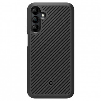 Juodas, išskirtinės tekstūros dėklas "Spigen Core Armor" telefonui Samsung Galaxy A15 4G / 5G