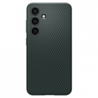 Žalias originalios tekstūros dėklas "Spigen Liquid Air" telefonui Samsung Galaxy S24 