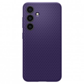 Purpurinės spalvos originalios tekstūros dėklas "Spigen Liquid Air" telefonui Samsung Galaxy S24