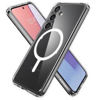 Itin tvirtas skaidrus dėklas "Spigen Crystal Hybrid Onetap Ring Magsafe" telefonui Samsang Galaxy S24